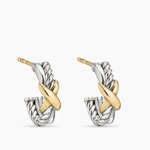 David Yurman Petite X Hoop Earrings